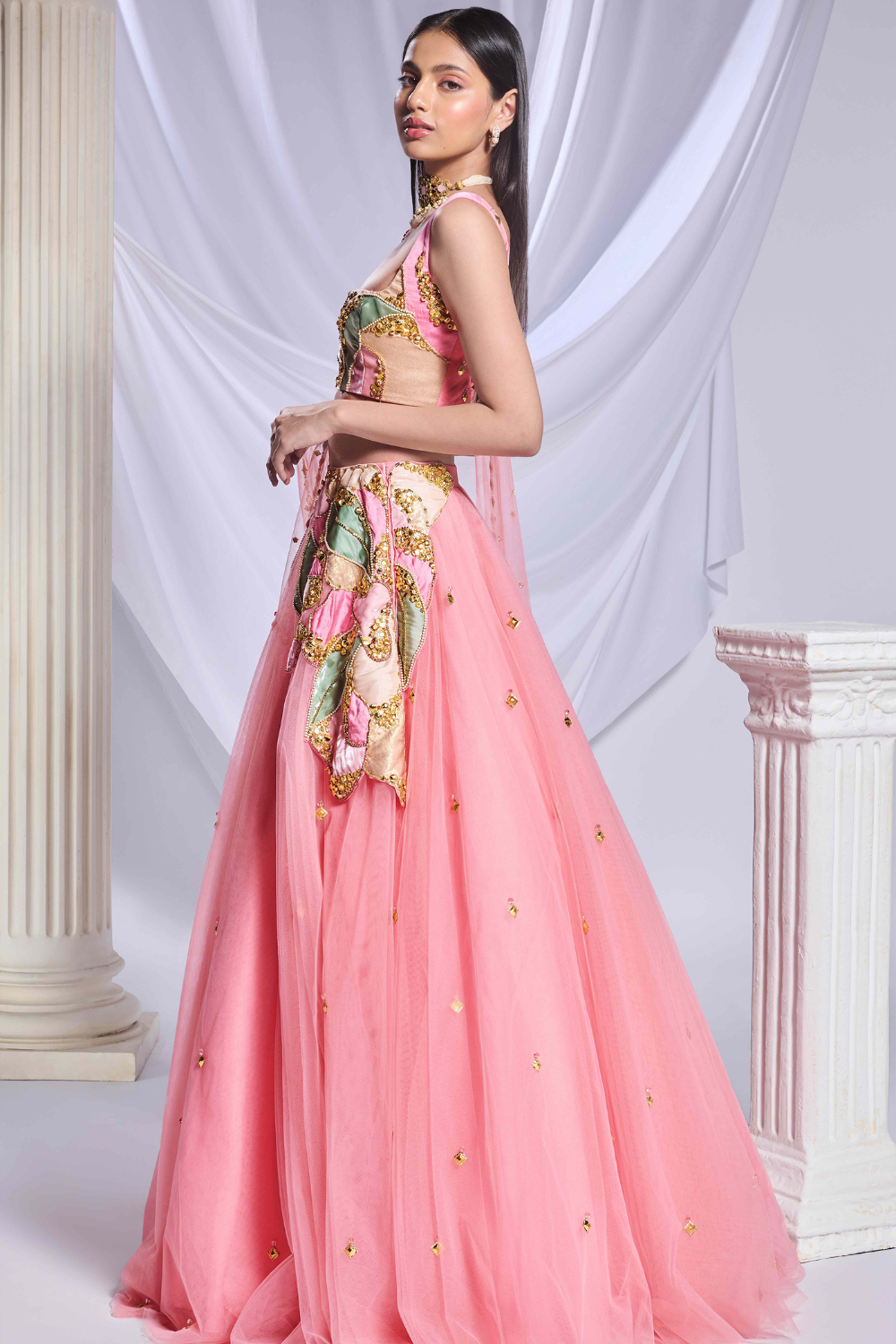 Preach Pink lehenga set