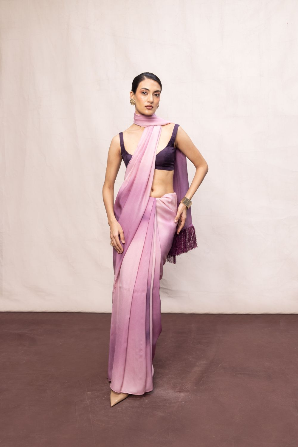 Multicolour Chiffon Digital Print Saree