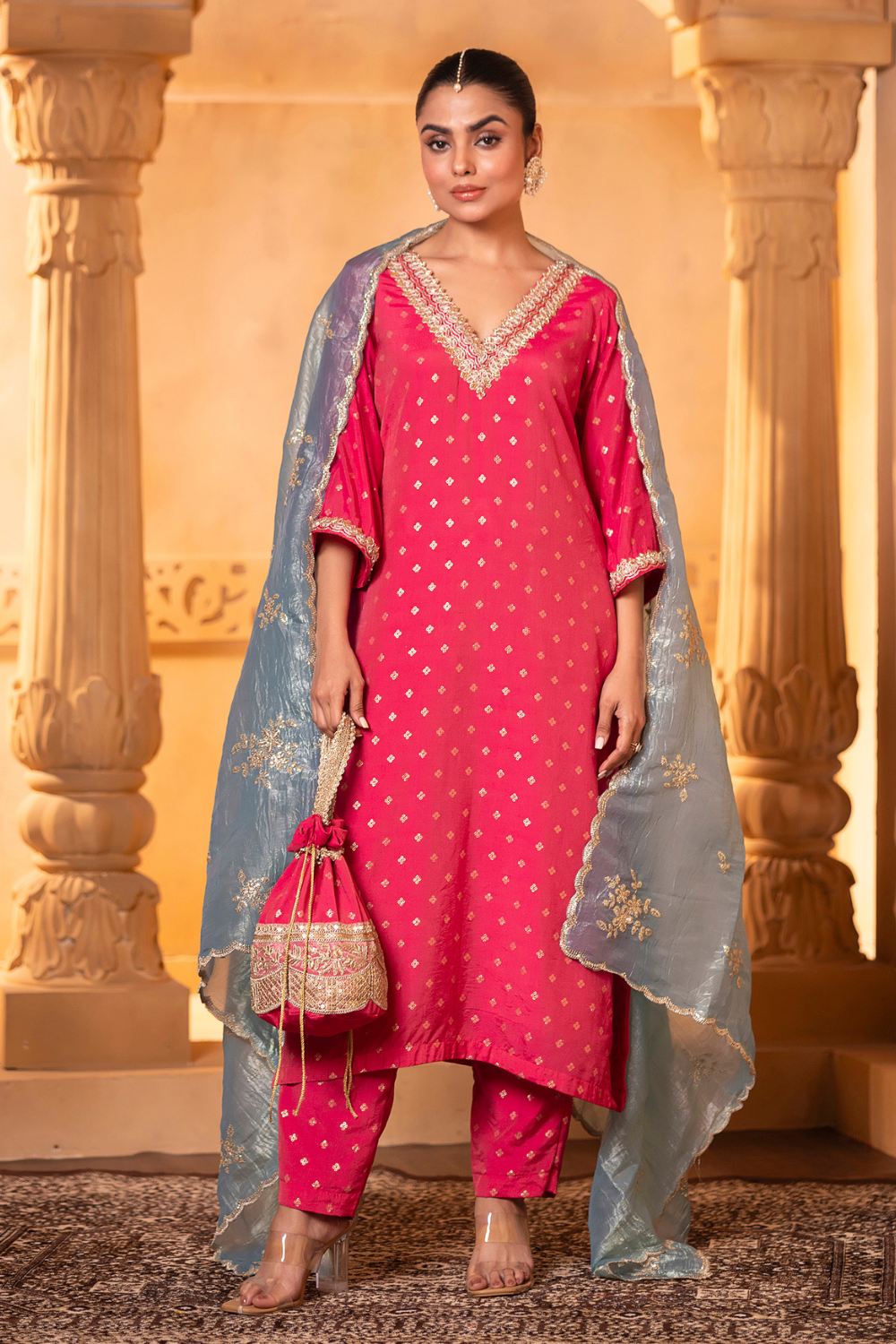 Pink Kurta Set
