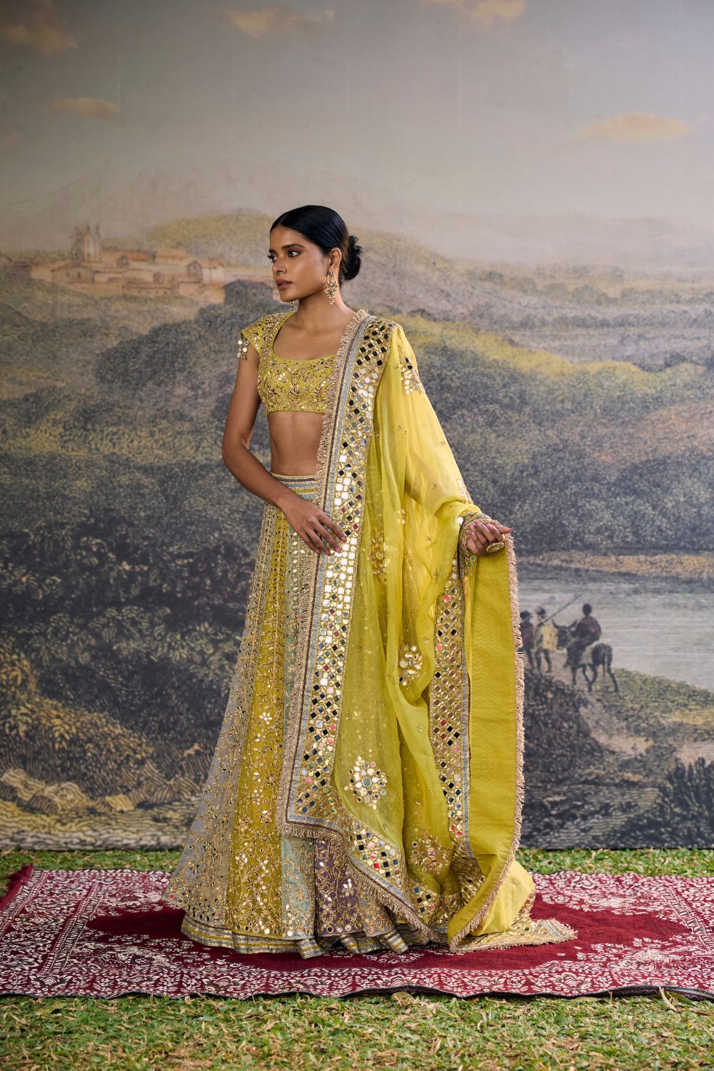 Rang Mahal Mirror Lehenga Set