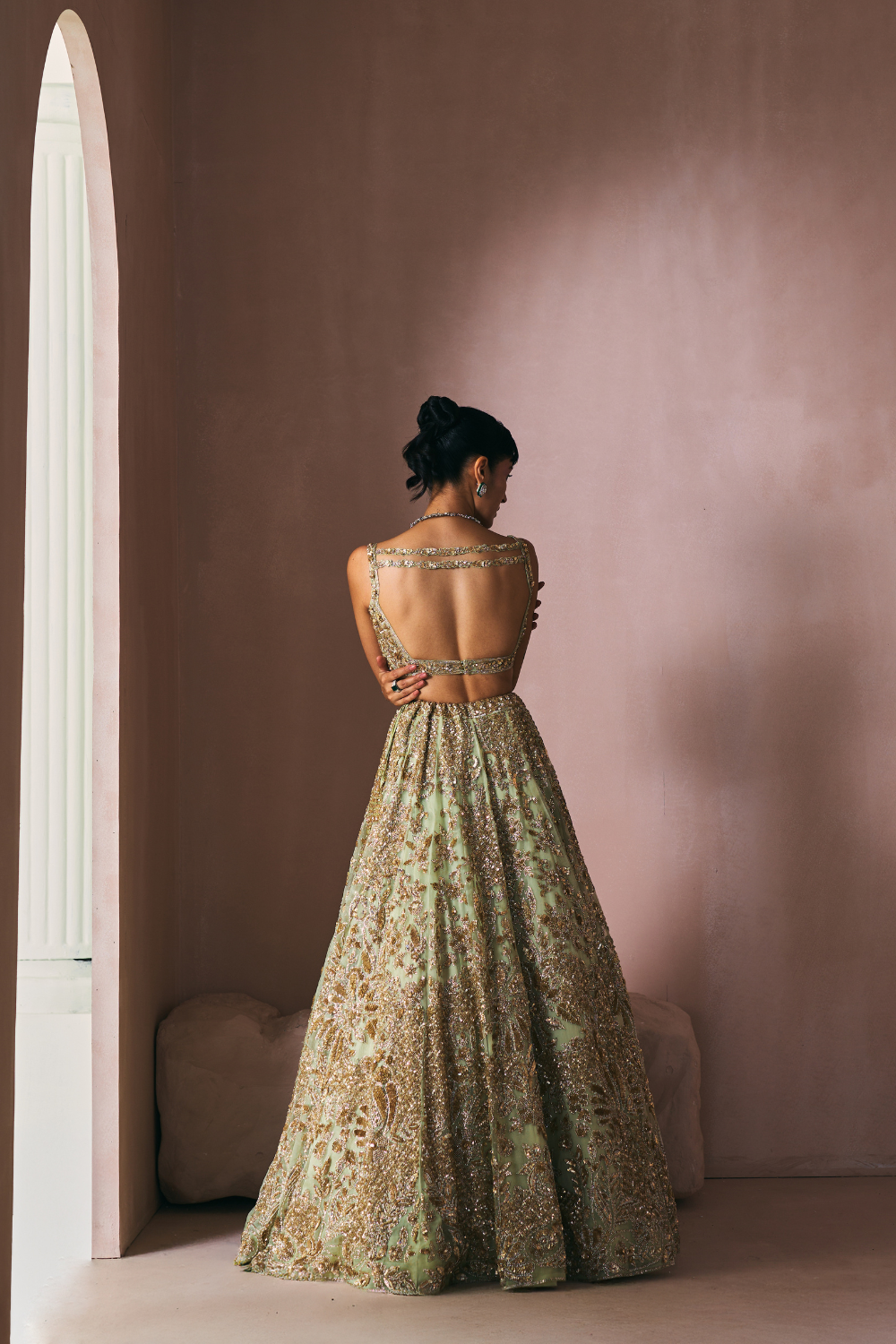 Olive Opulence Lehenga Set