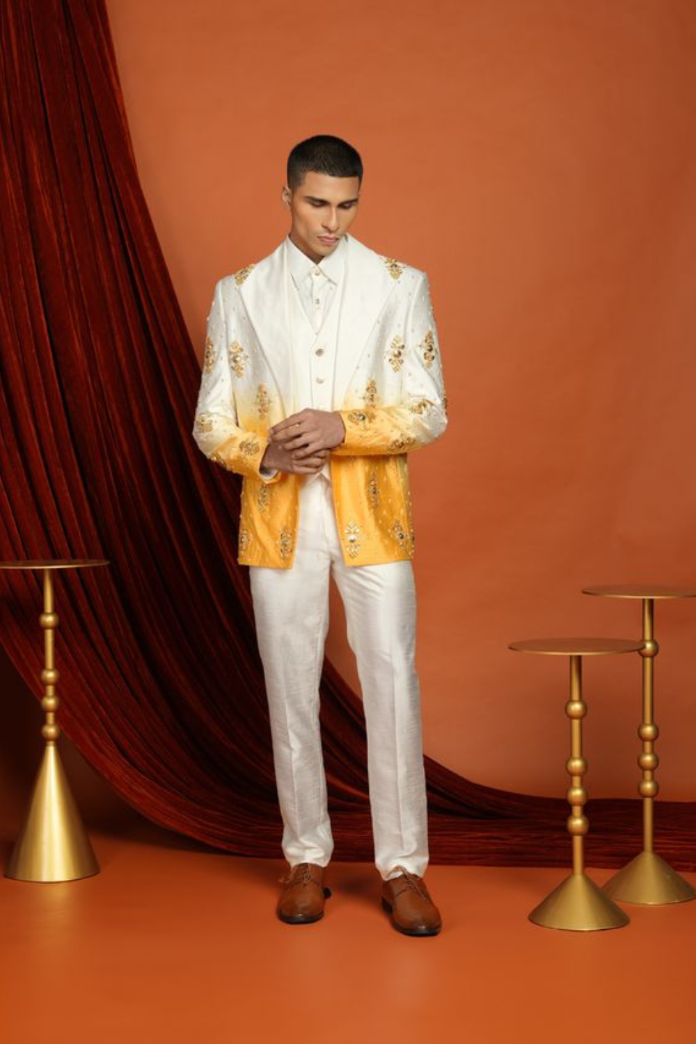 KAI - yellow ombré blazer set