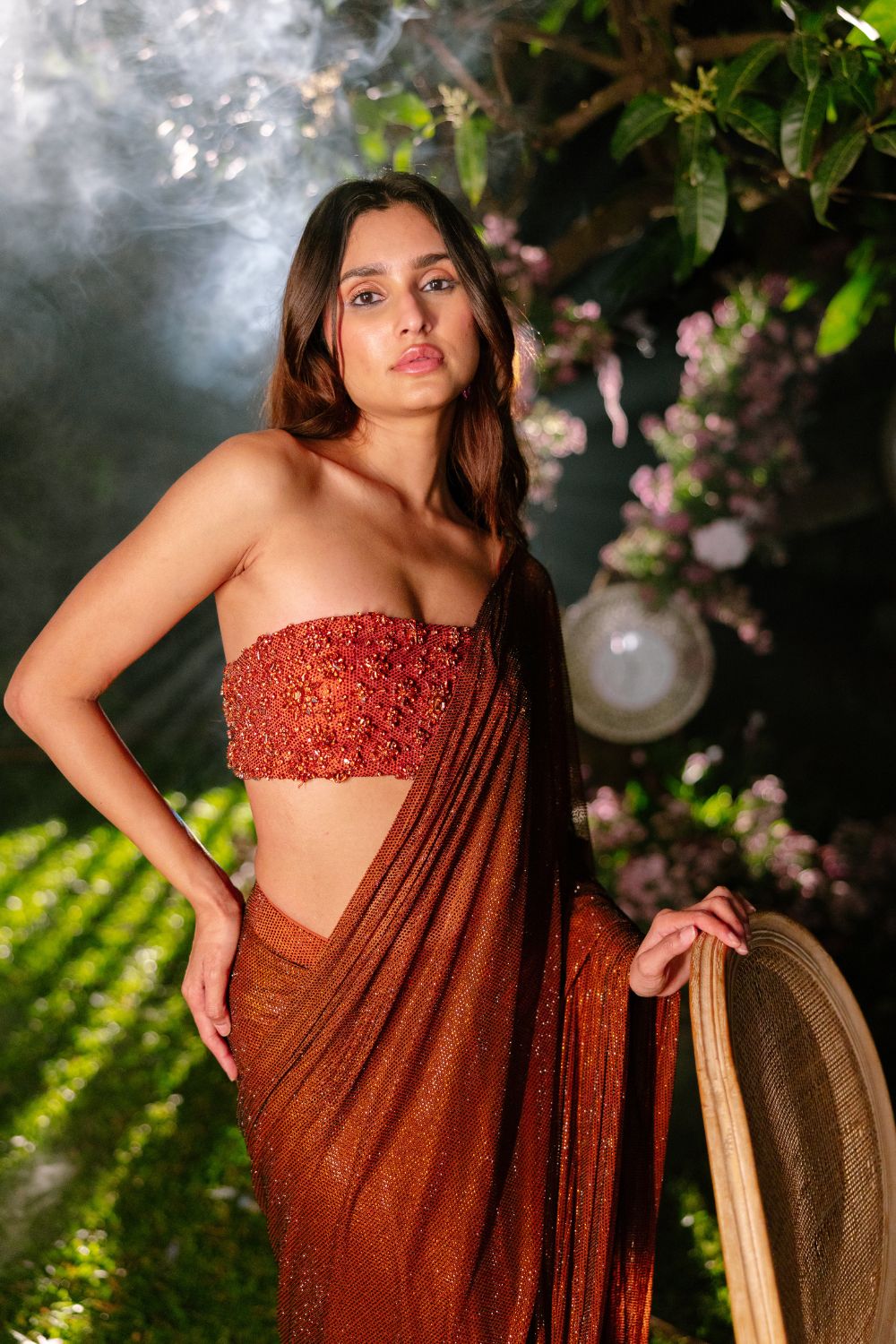 Ember Glow Saree Set