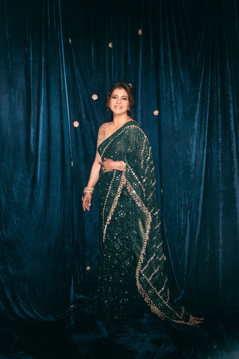 Kajol in Vanamala Saree Set