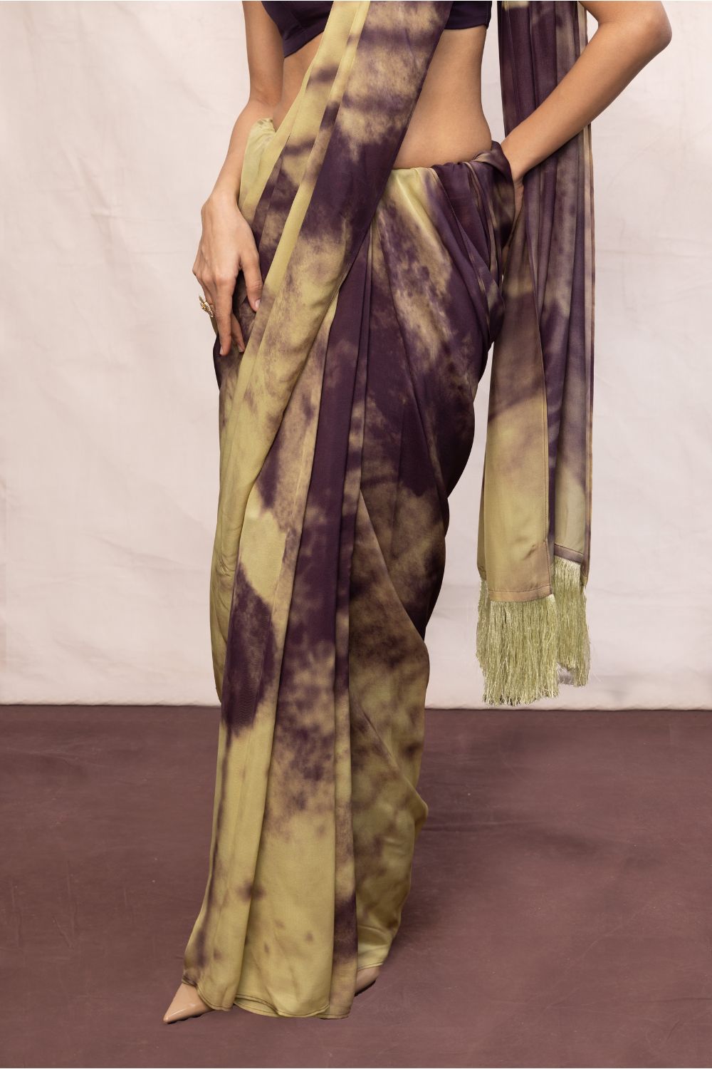 Multicolour Chiffon Digital Print Saree