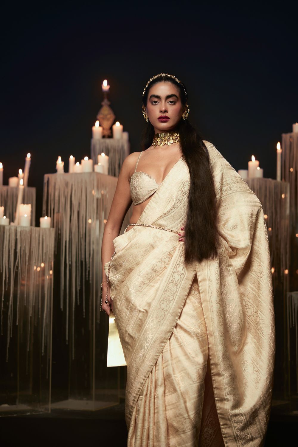 I do Saree in Beige
