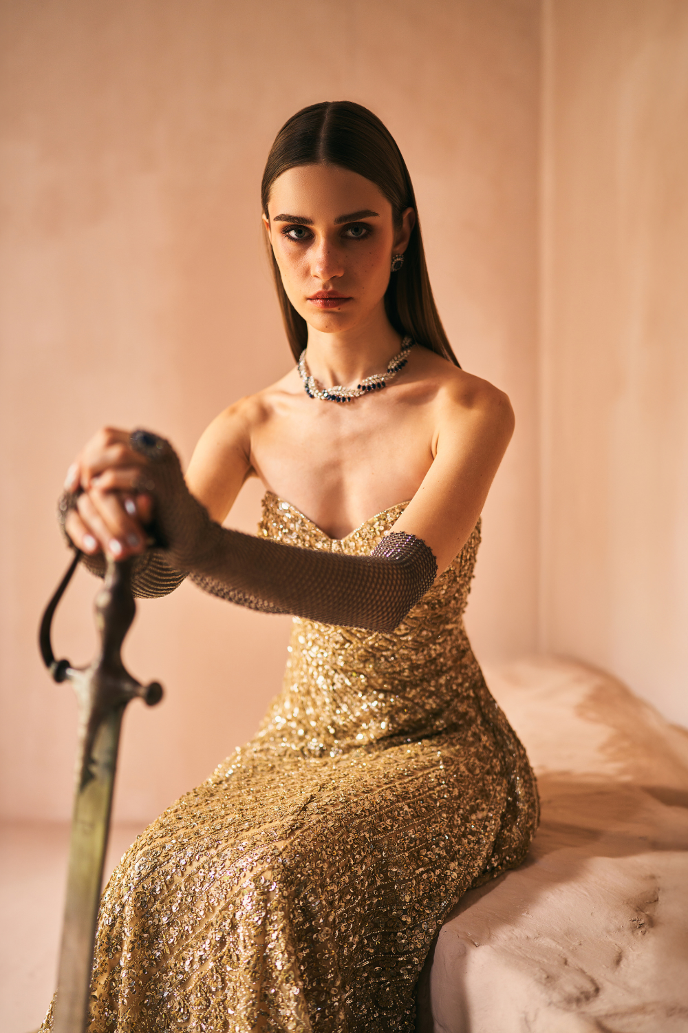 Antique Gold Dust Gown