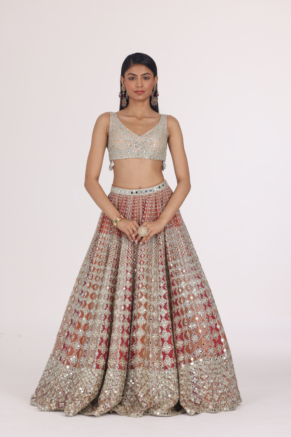 Warm Hues Multicolour Lehenga
