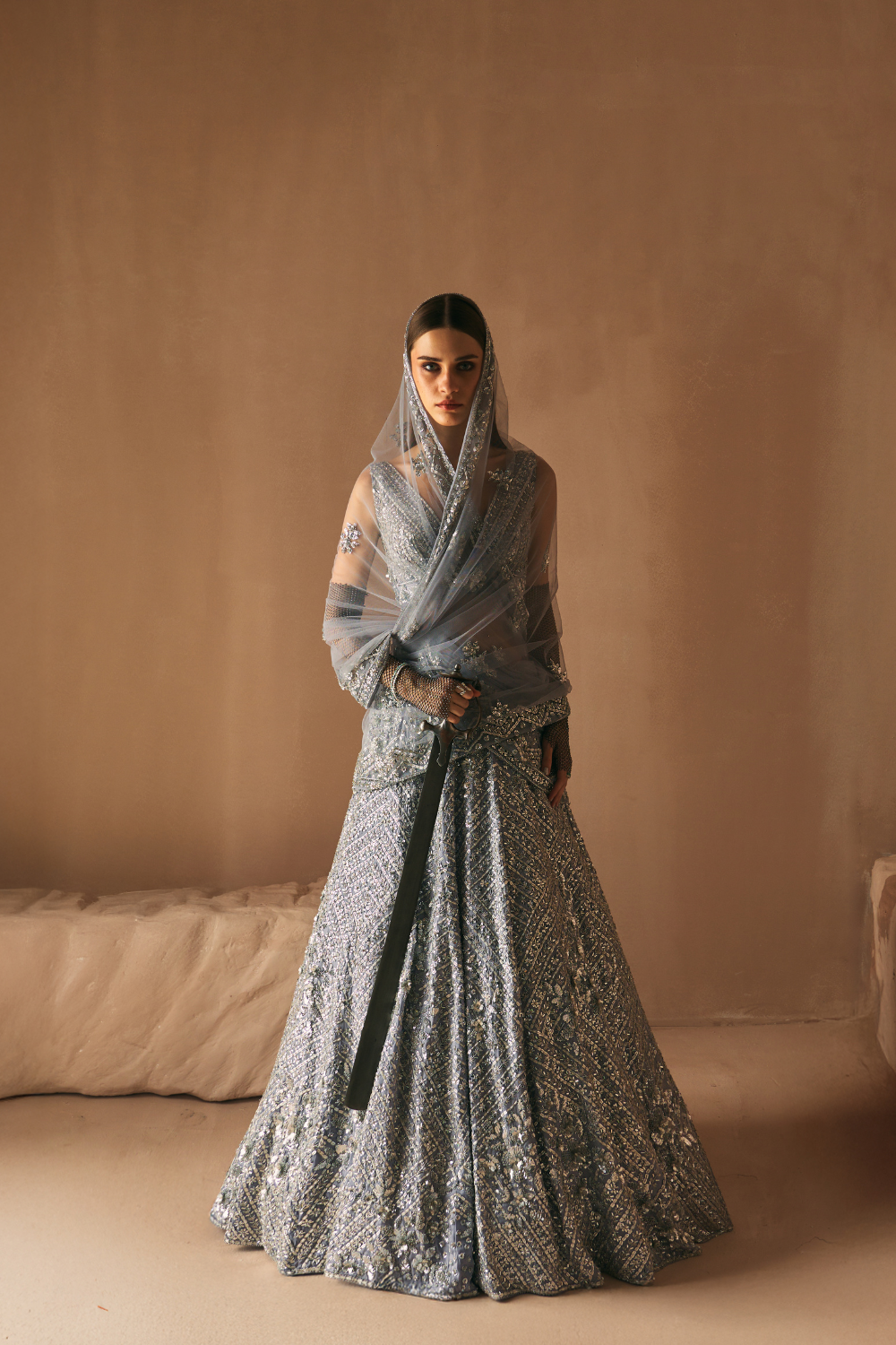Moonstone Frost Lehenga Set