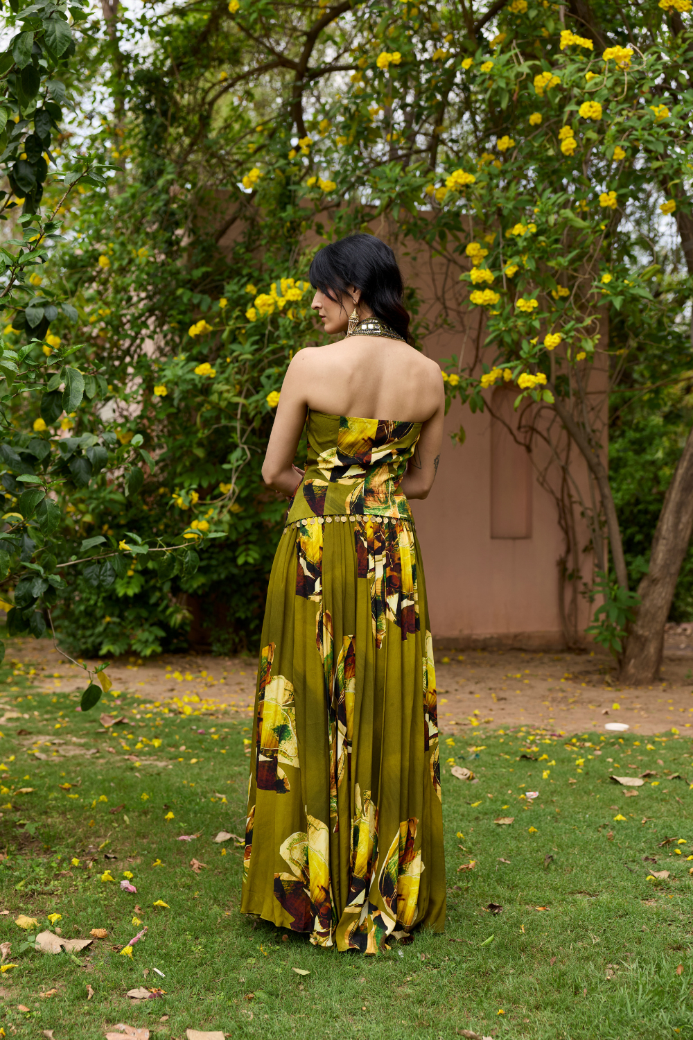 MATCHA GREEN JACKET LEHNGA SET
