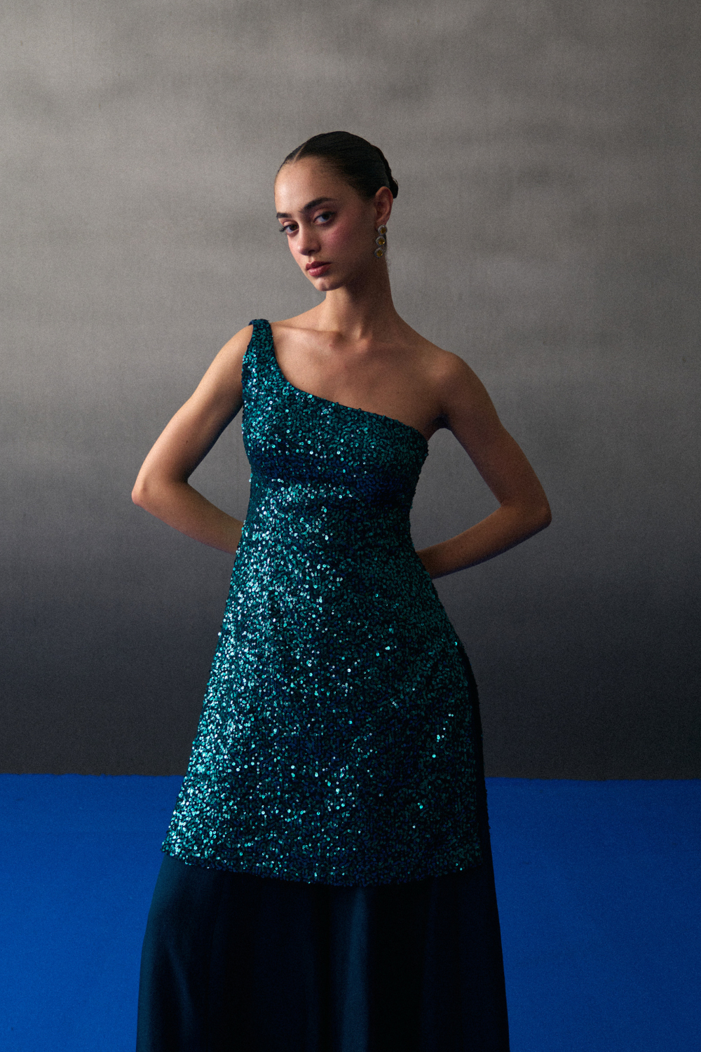 Peacock Blue Sharara Set