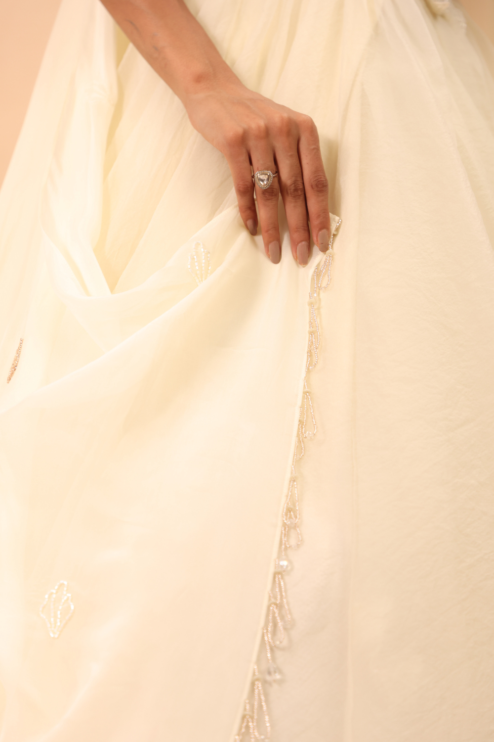 Hand Embroidred with Lehenga & Dupatta
