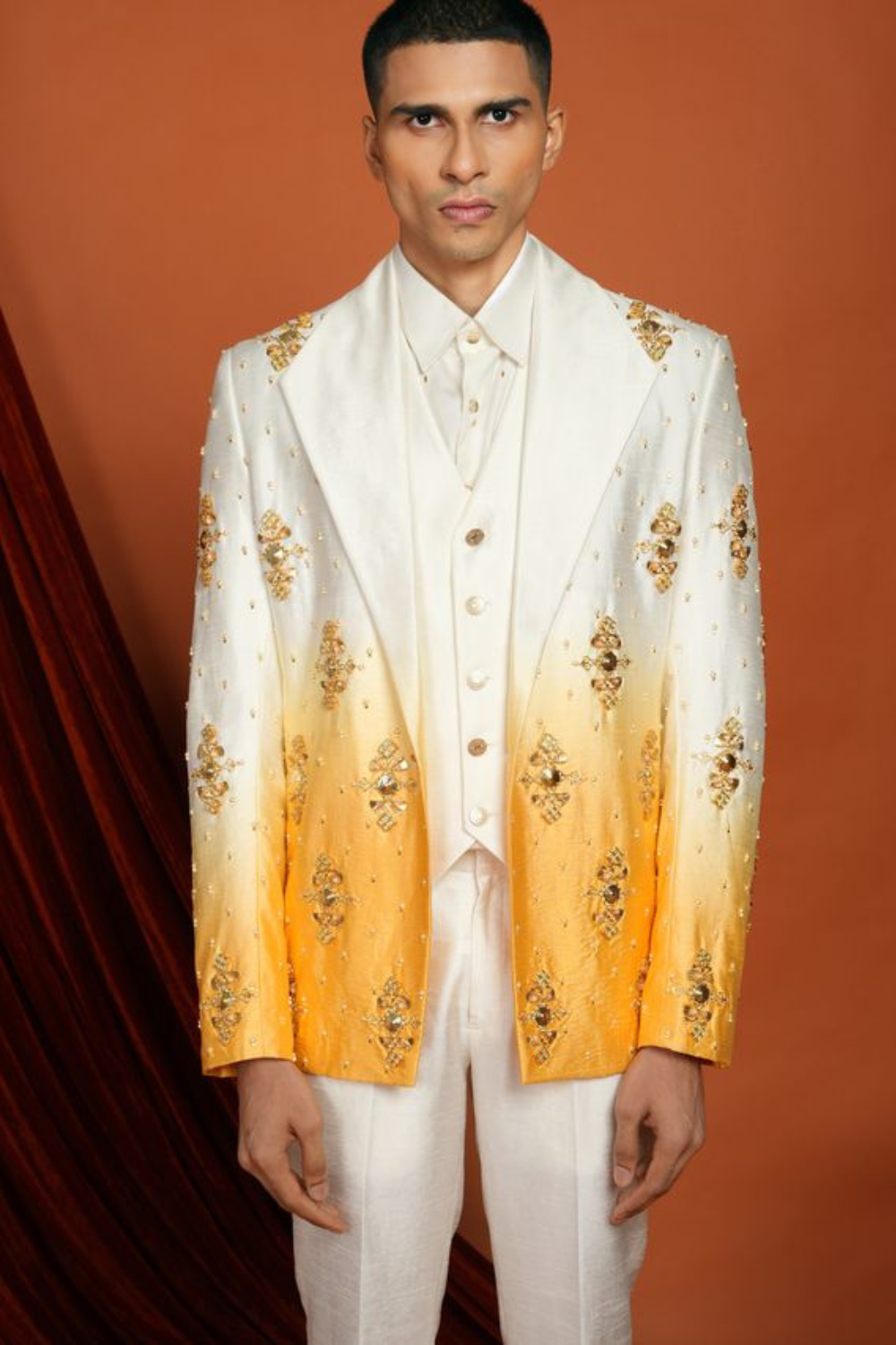 KAI - yellow ombré blazer set