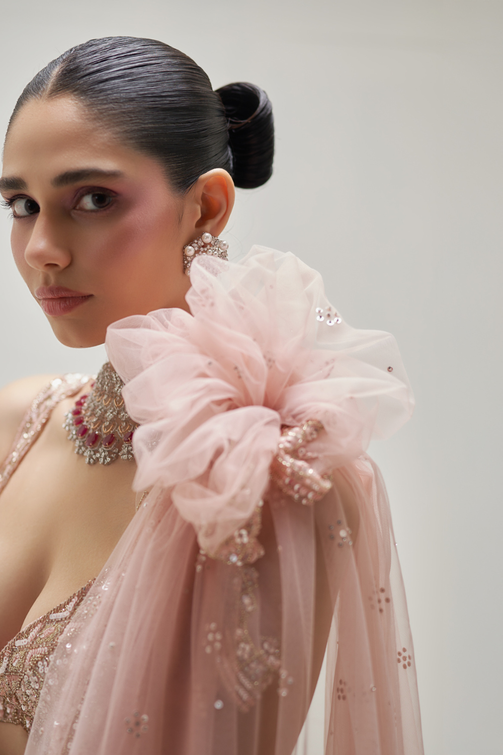 Blush Ember Lehenga set