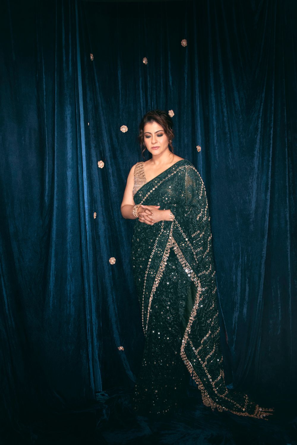 Kajol in Vanamala Saree Set