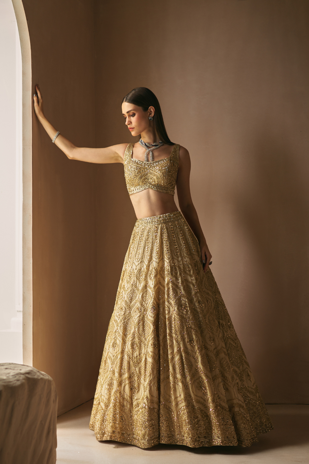 Champage Mirage Lehenga Set