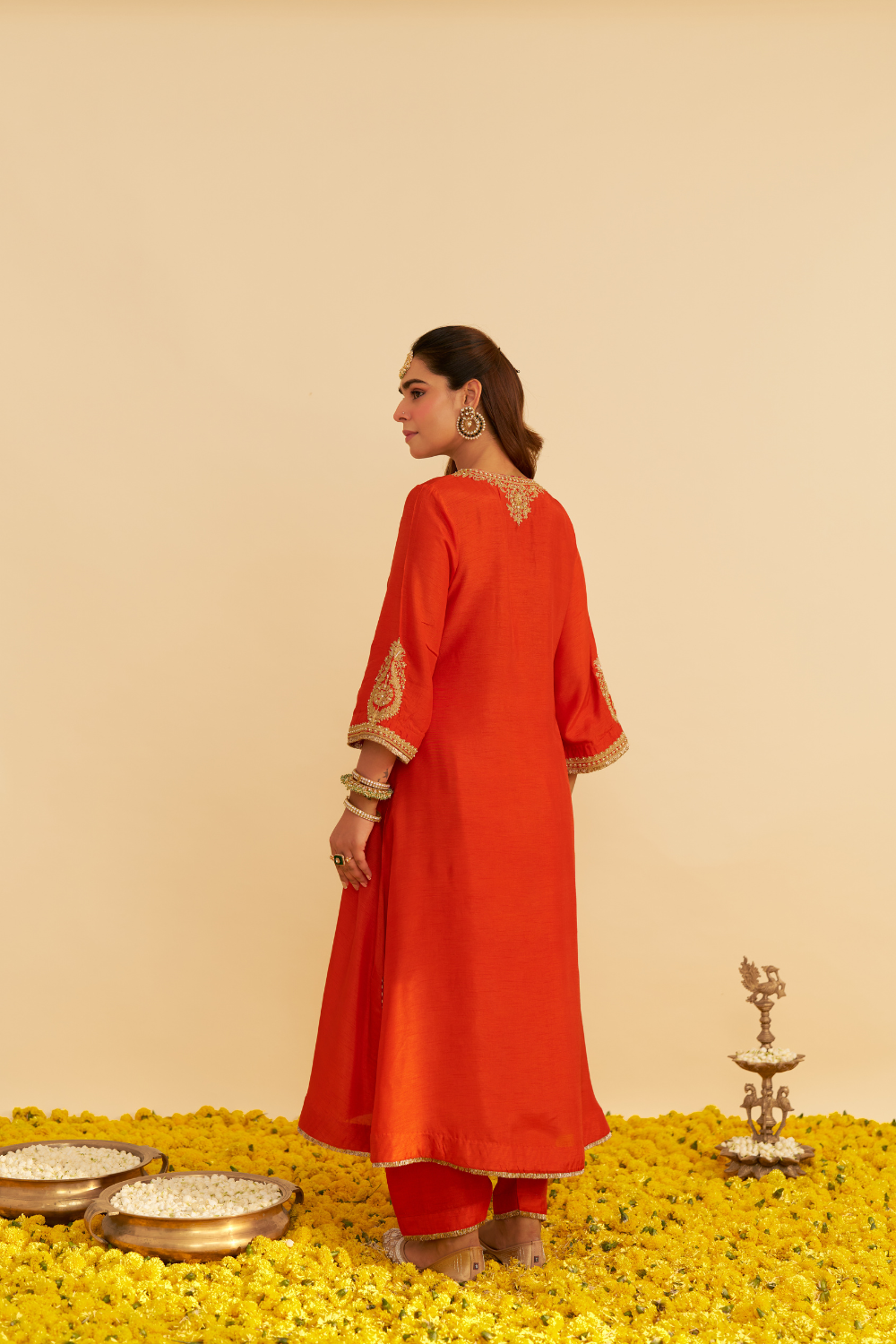 HAAYAT - LONG KAFTAN WITH SALWAR AND DUPATTA