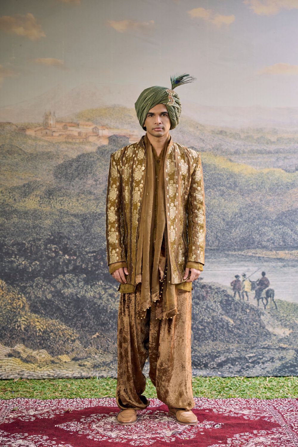 Zarvika Brocade Bundi Set