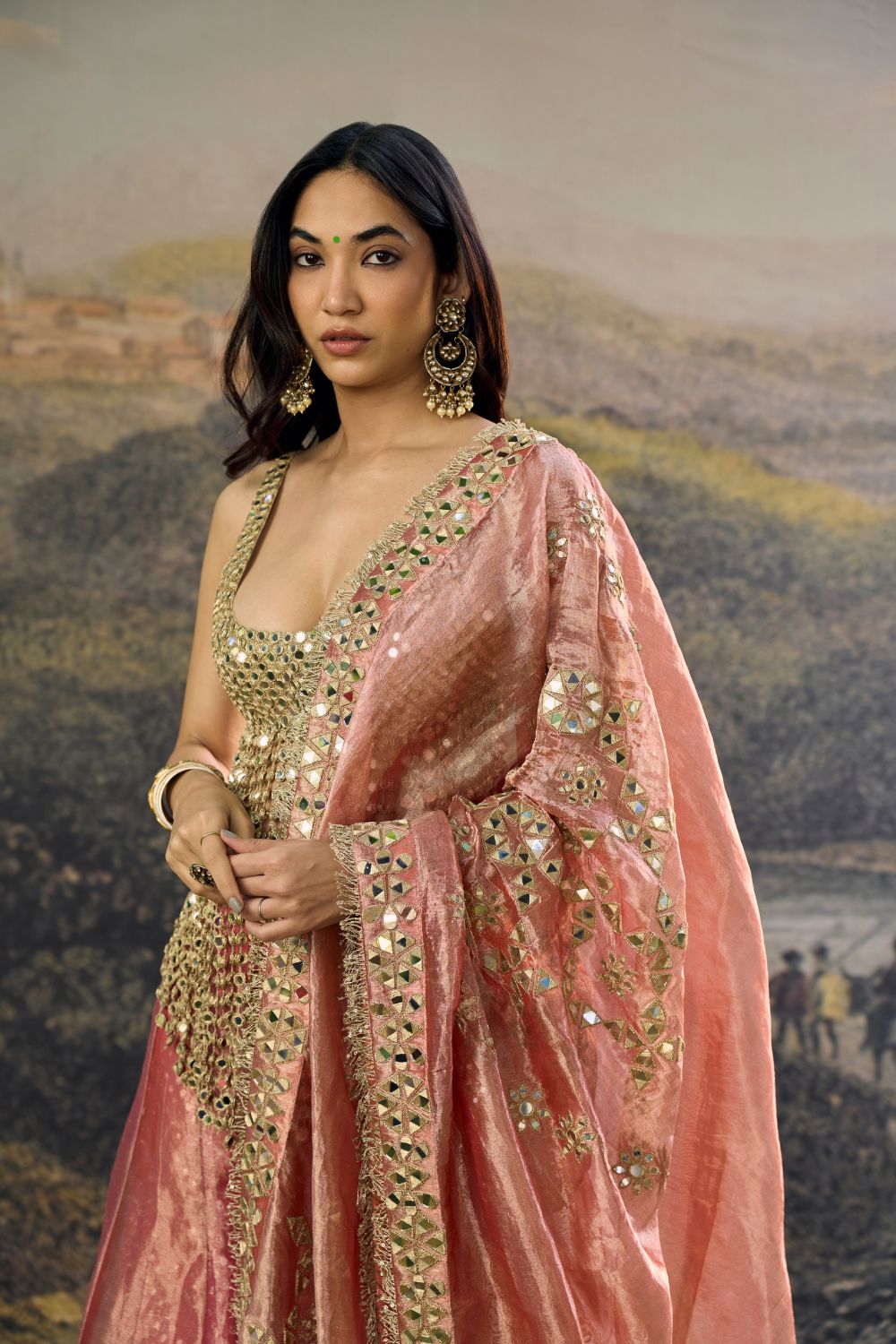 Gulbahar Mirror Sharara Set