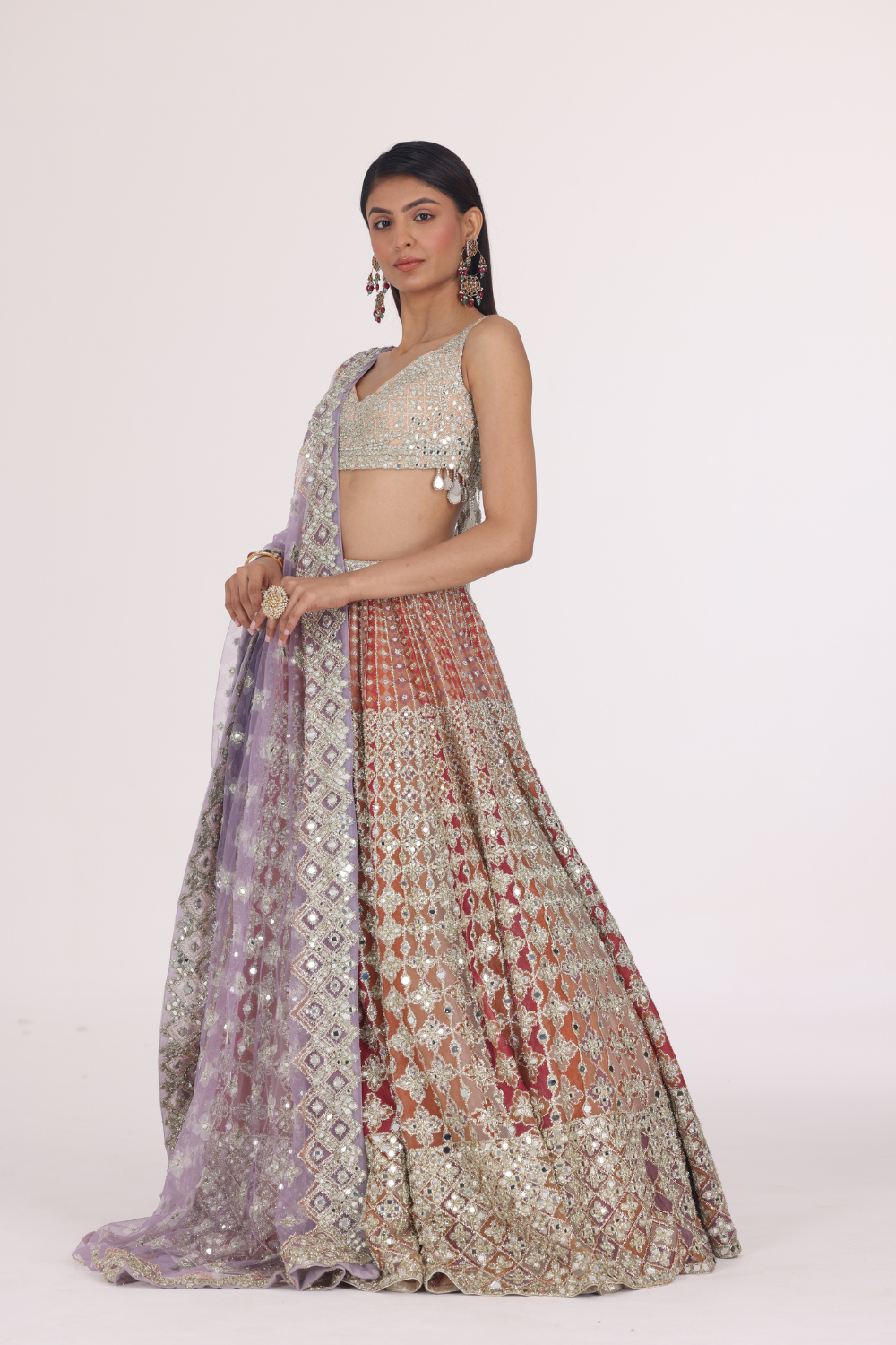Warm Hues Multicolour Lehenga