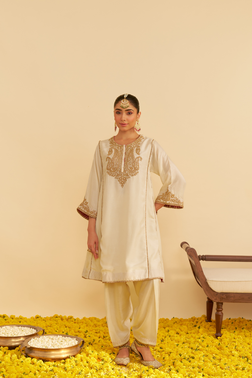 AYRA - SHORT CHAUGA WITH SALWAR AND DUPATTA