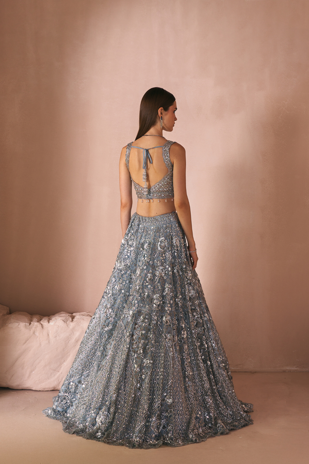 Moonstone Frost Lehenga Set