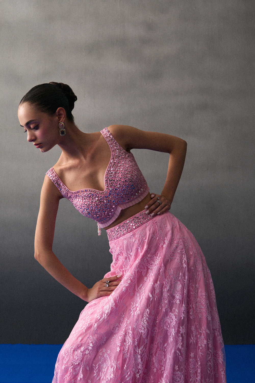 Pink Chentilly Lehenga Set