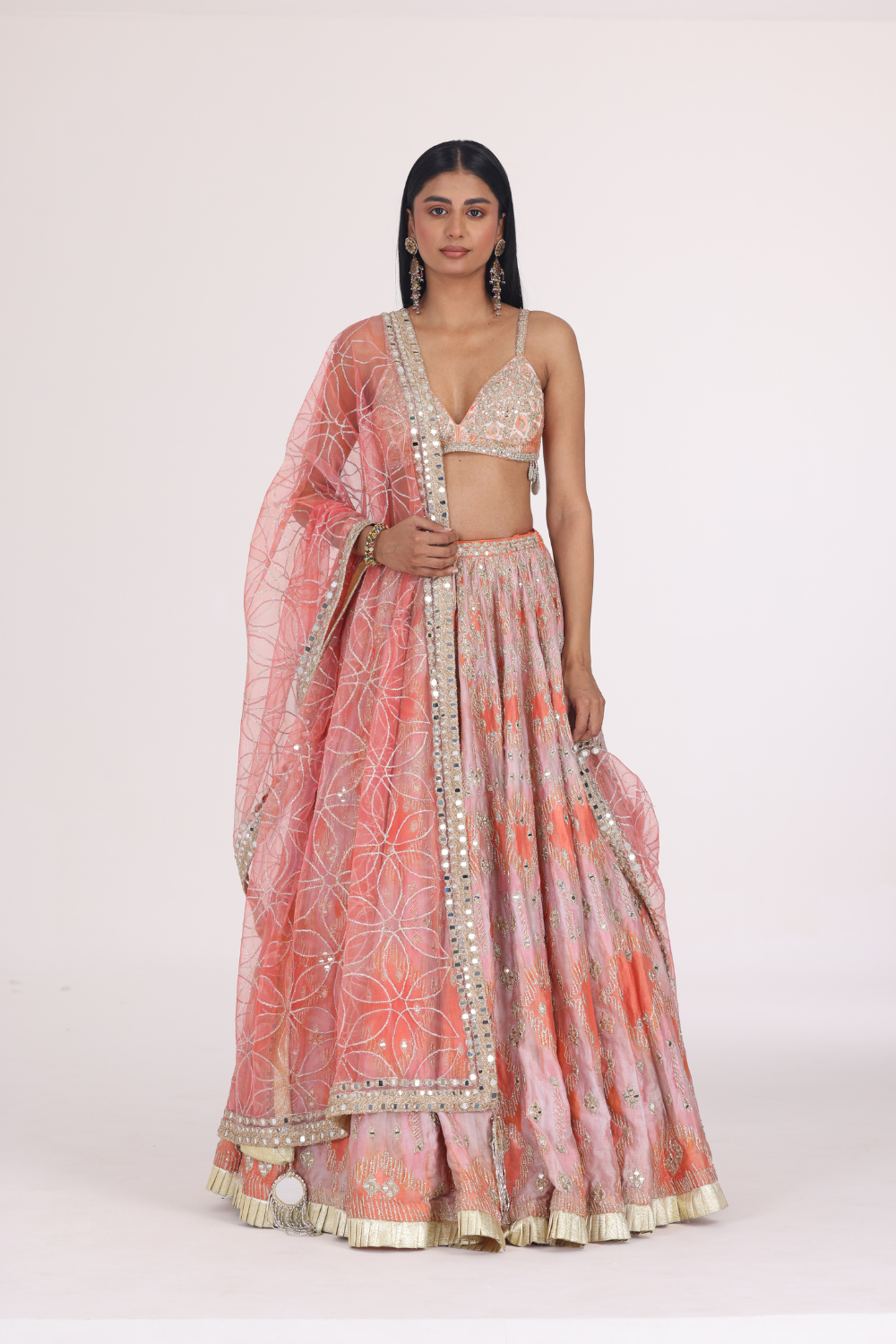Muted Hues Printed Lehenga