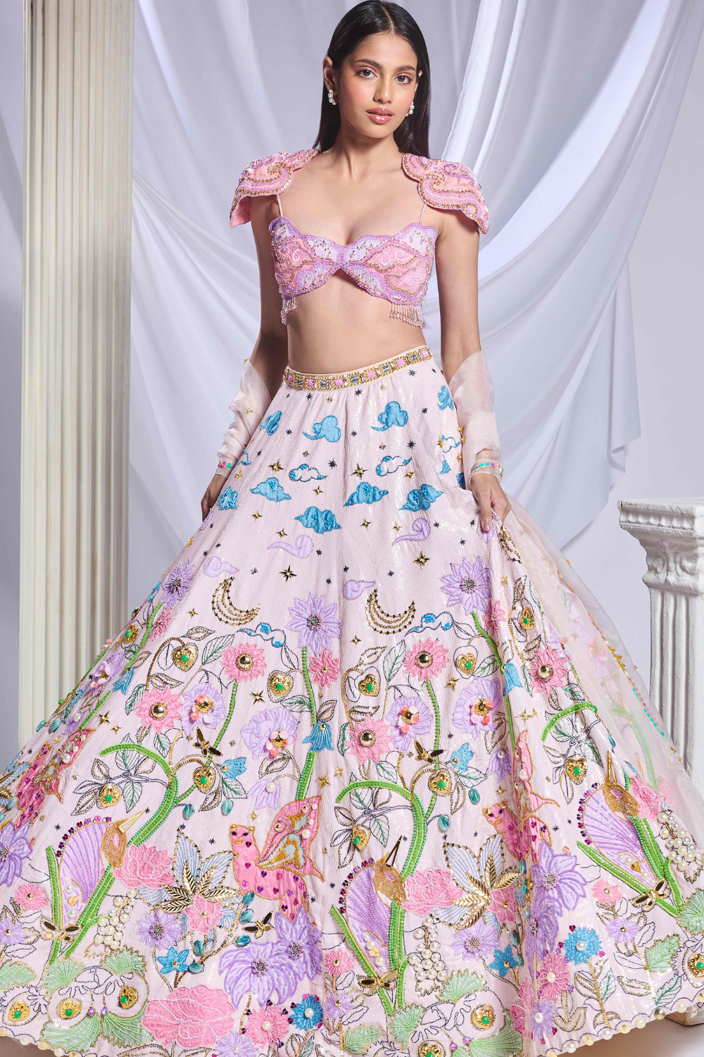 Whimsical wonderland lehenga set