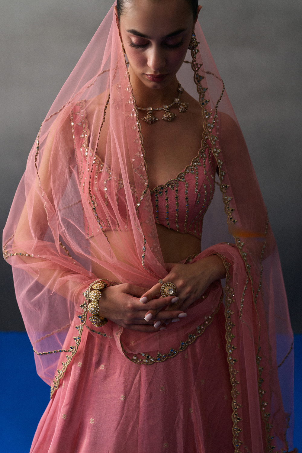 Gajri Benarasi Festive Lehenga