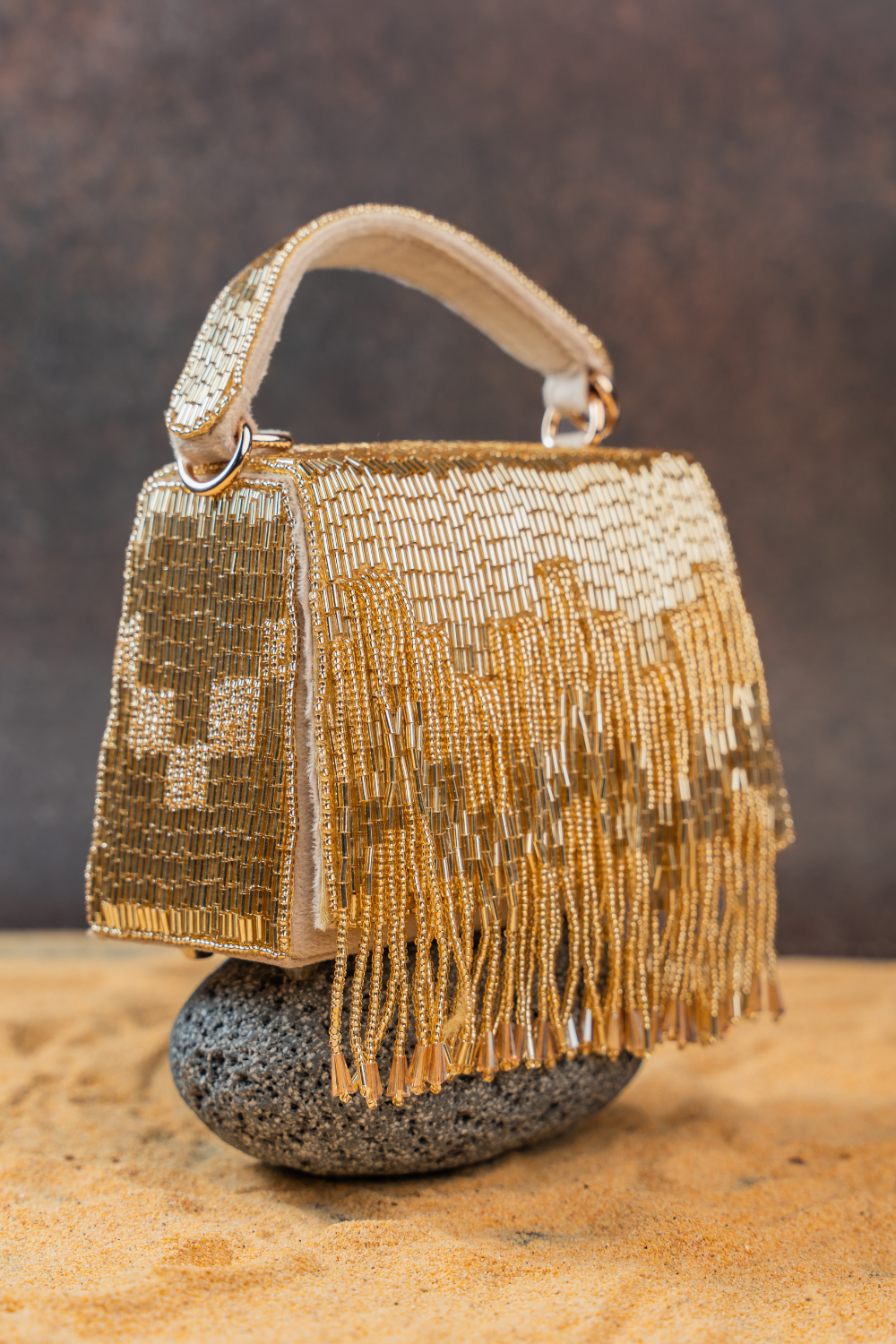 Salli En vie Mini Kasse Tassel Gold