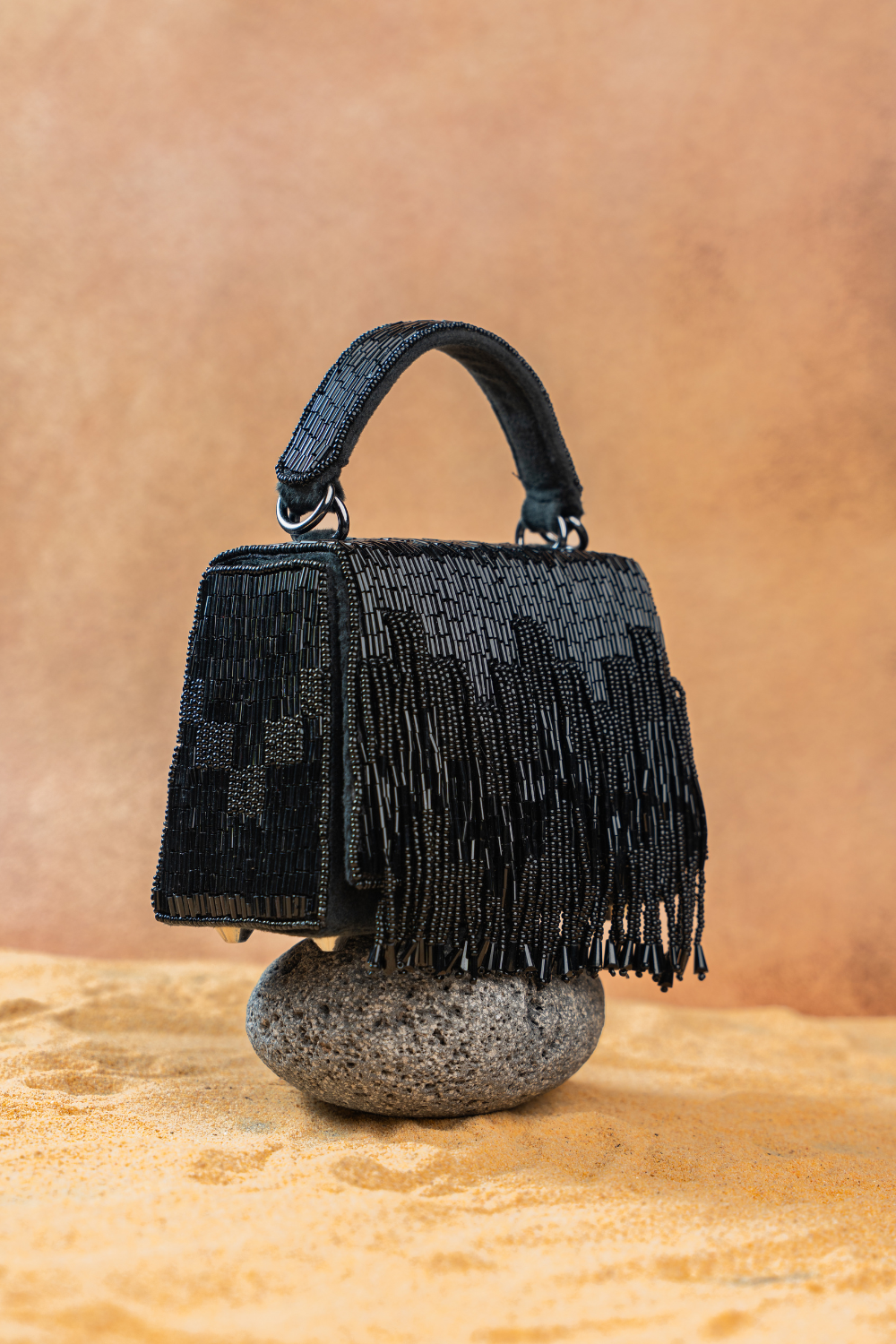 Salli En vie Mini Kasse Tassel Black