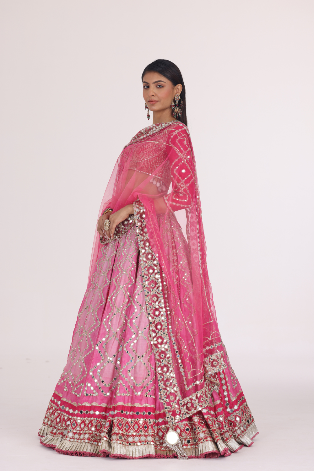 Begam Hues Printed Lehenga