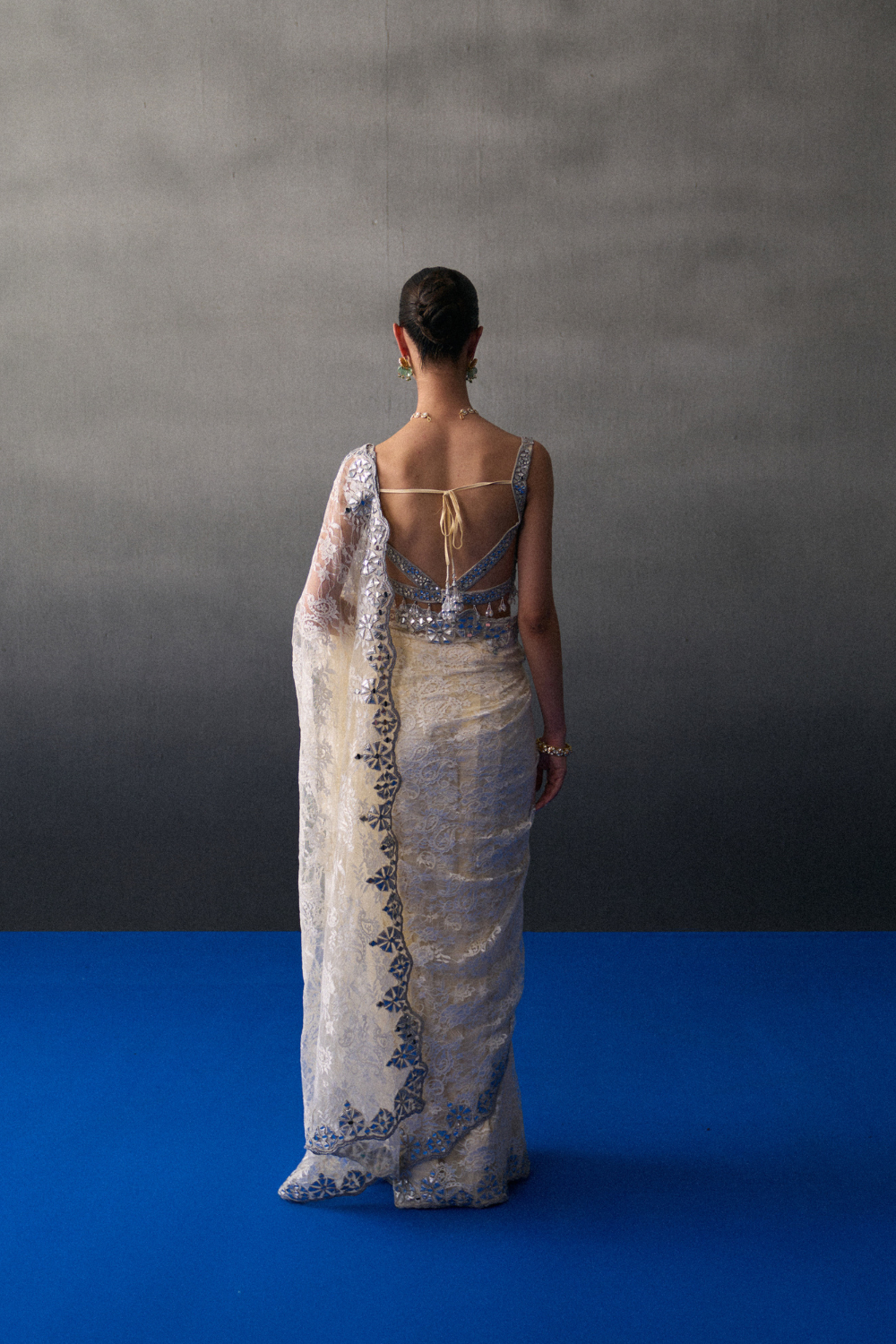 Ivory Sangeet Saree