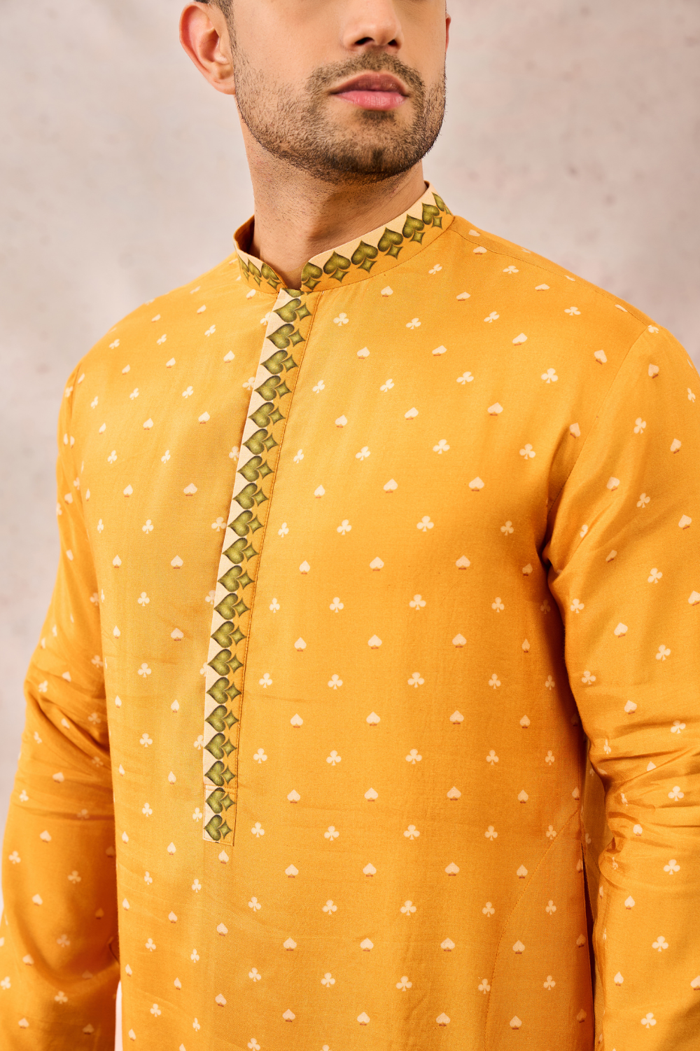 YELLOW SPADE BLOSSOM KURTA