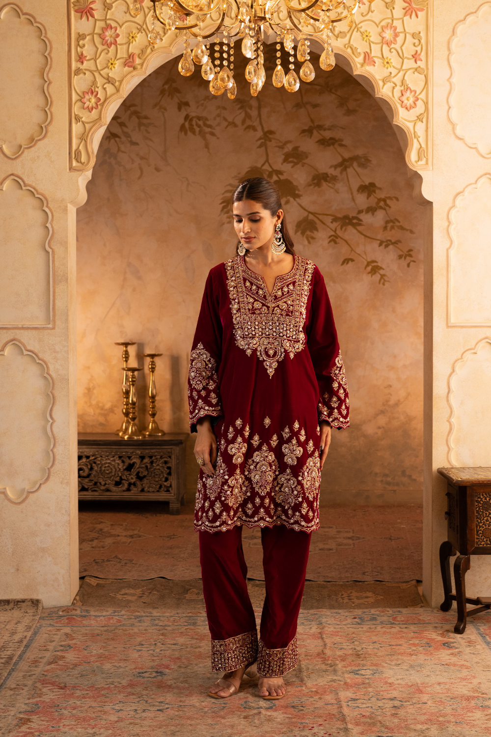 Rani Velvet Suit Set