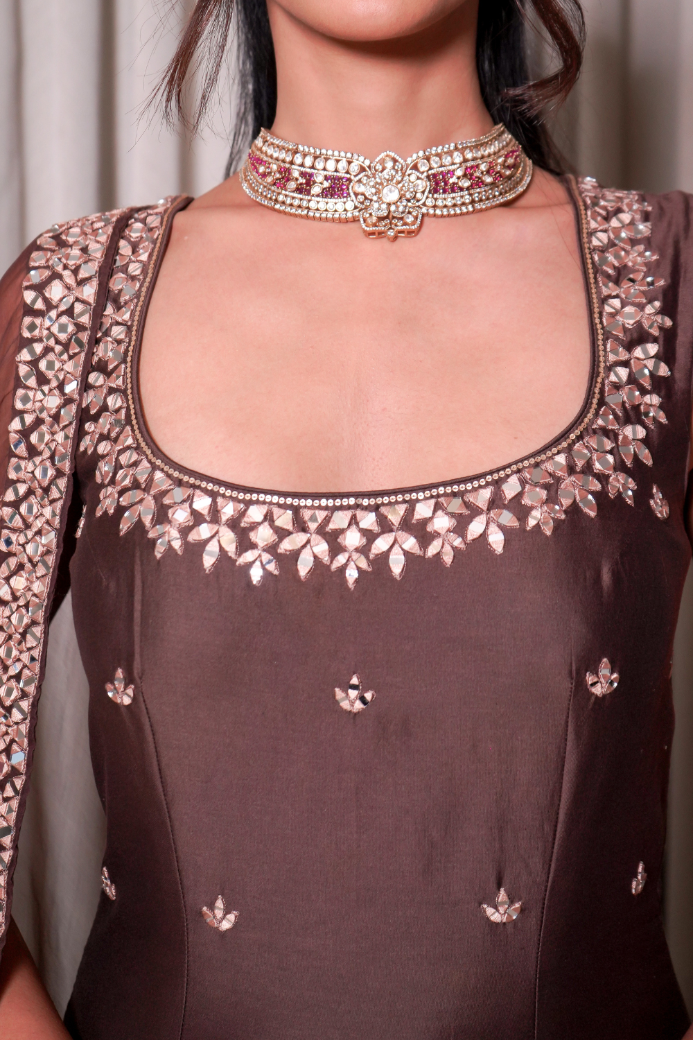 Brown Kurta Set