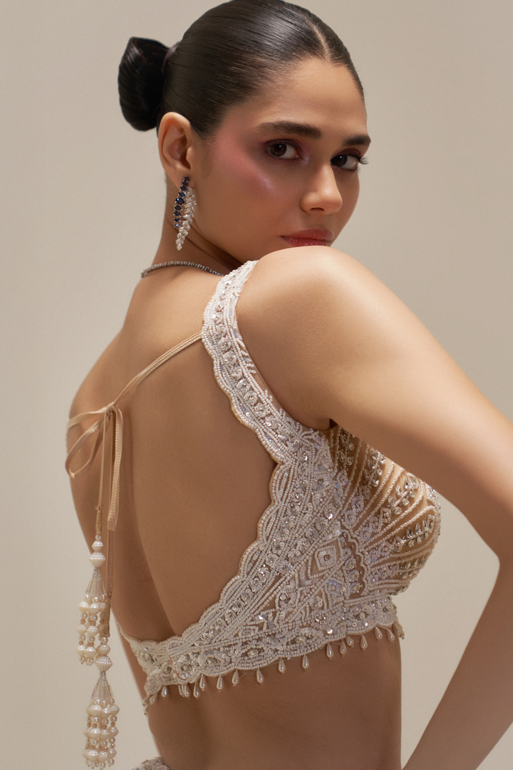 Ecru Elysian Lehenga Set