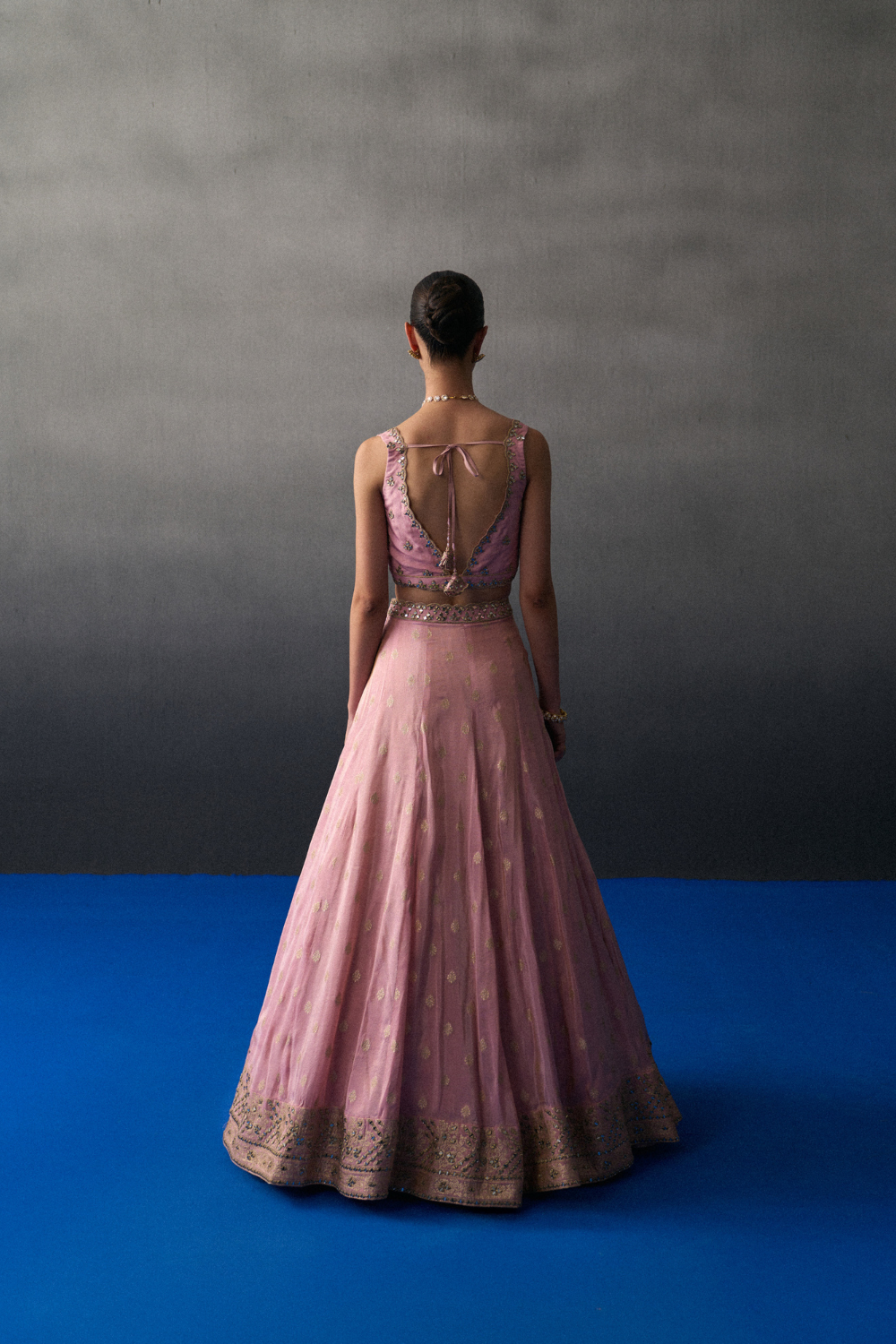 Pink Benarasi Festive Lehenga