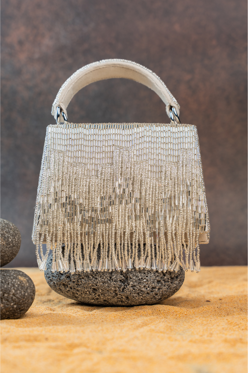 Salli En vie Mini Kasse Tassel Silver