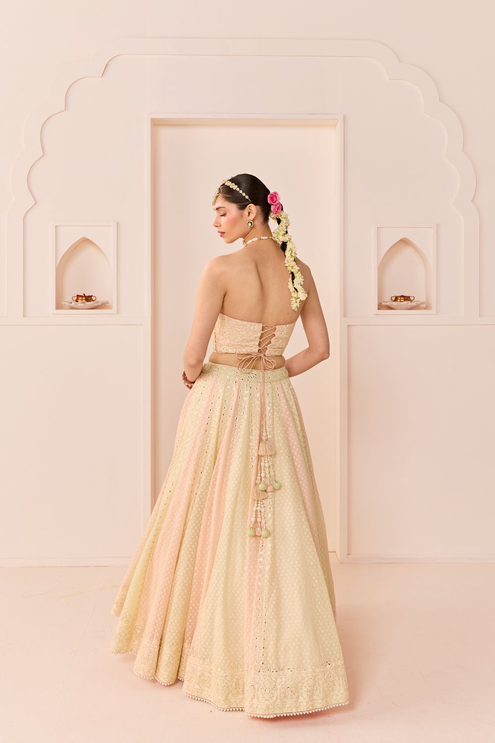 UMAIZA - CARNATION PINK LEHENGA WITH BLOUSE AND DUPATTA