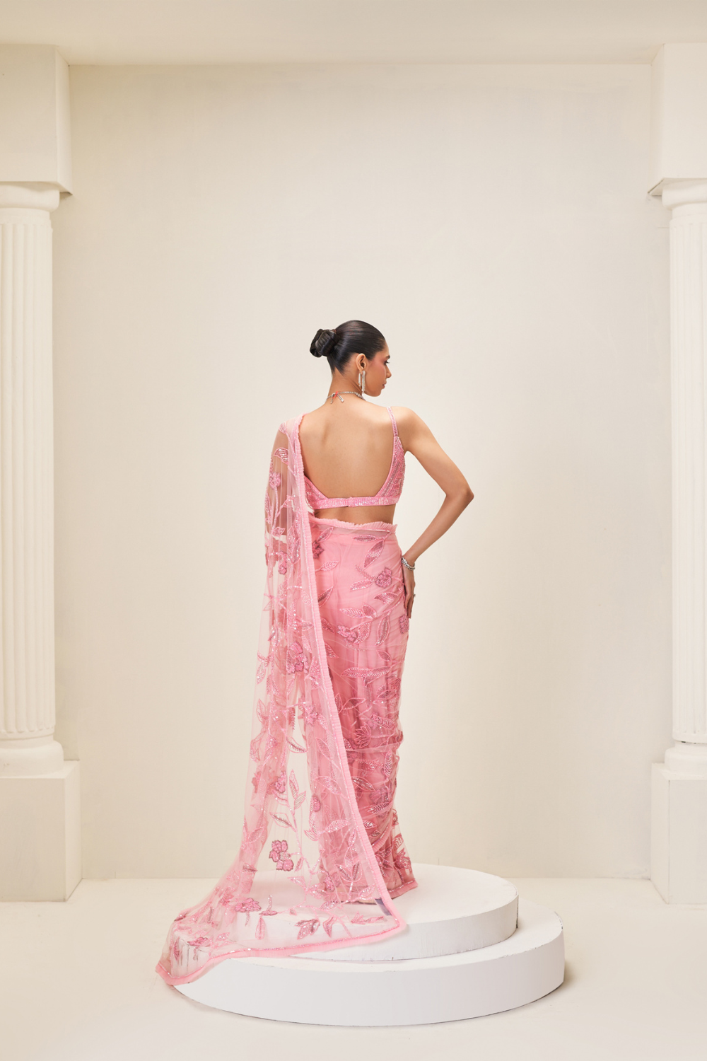 Rose Whisper Saree Set