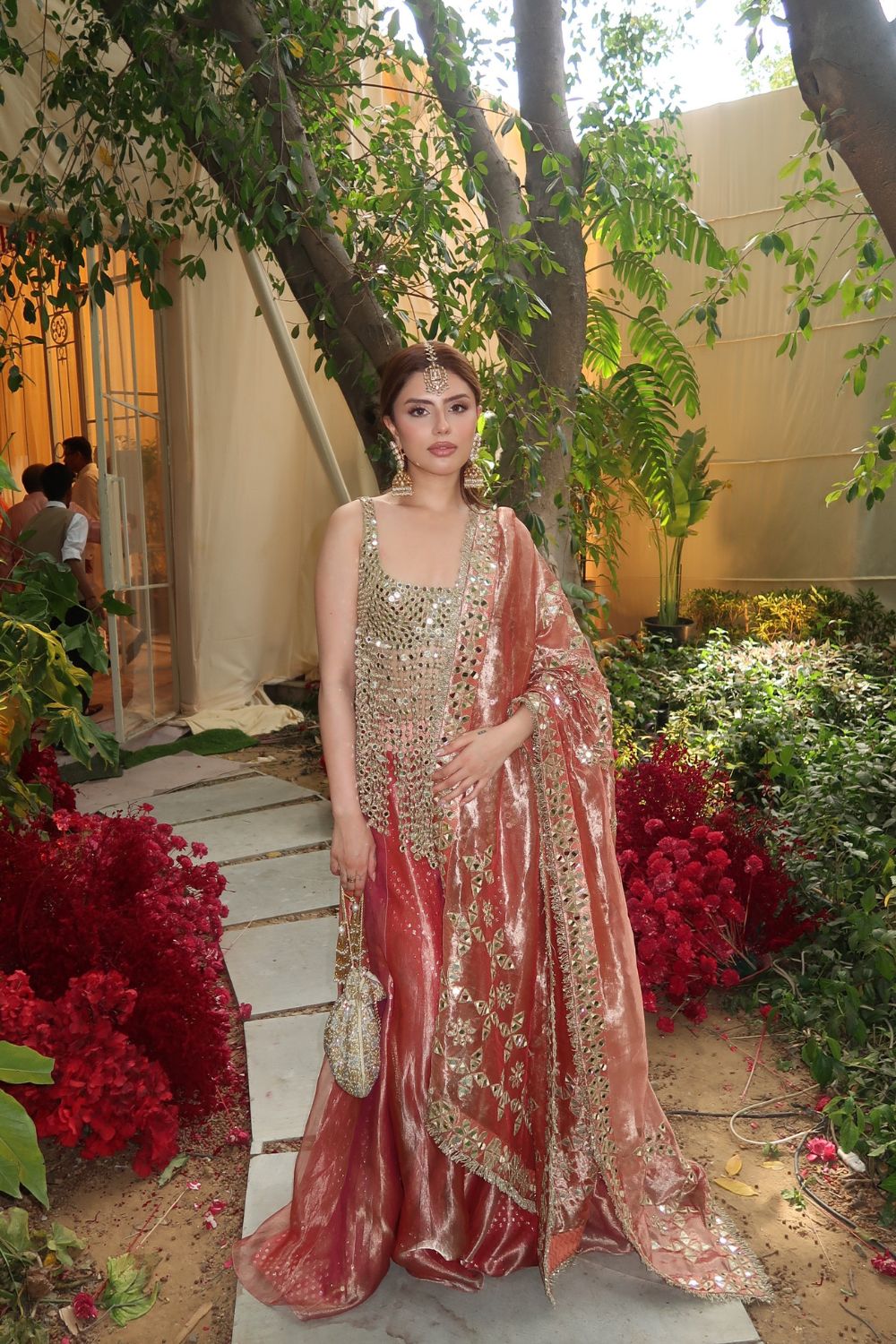 Muskan in Gulbahar Mirror Sharara Set