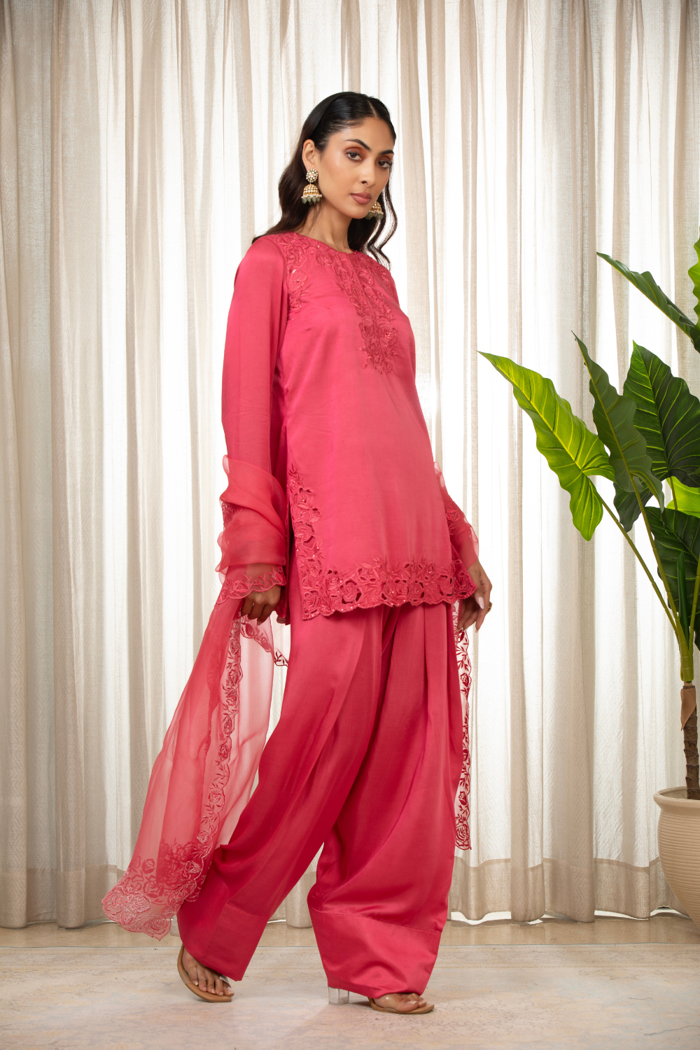 Kashmiri Pink Richa Set