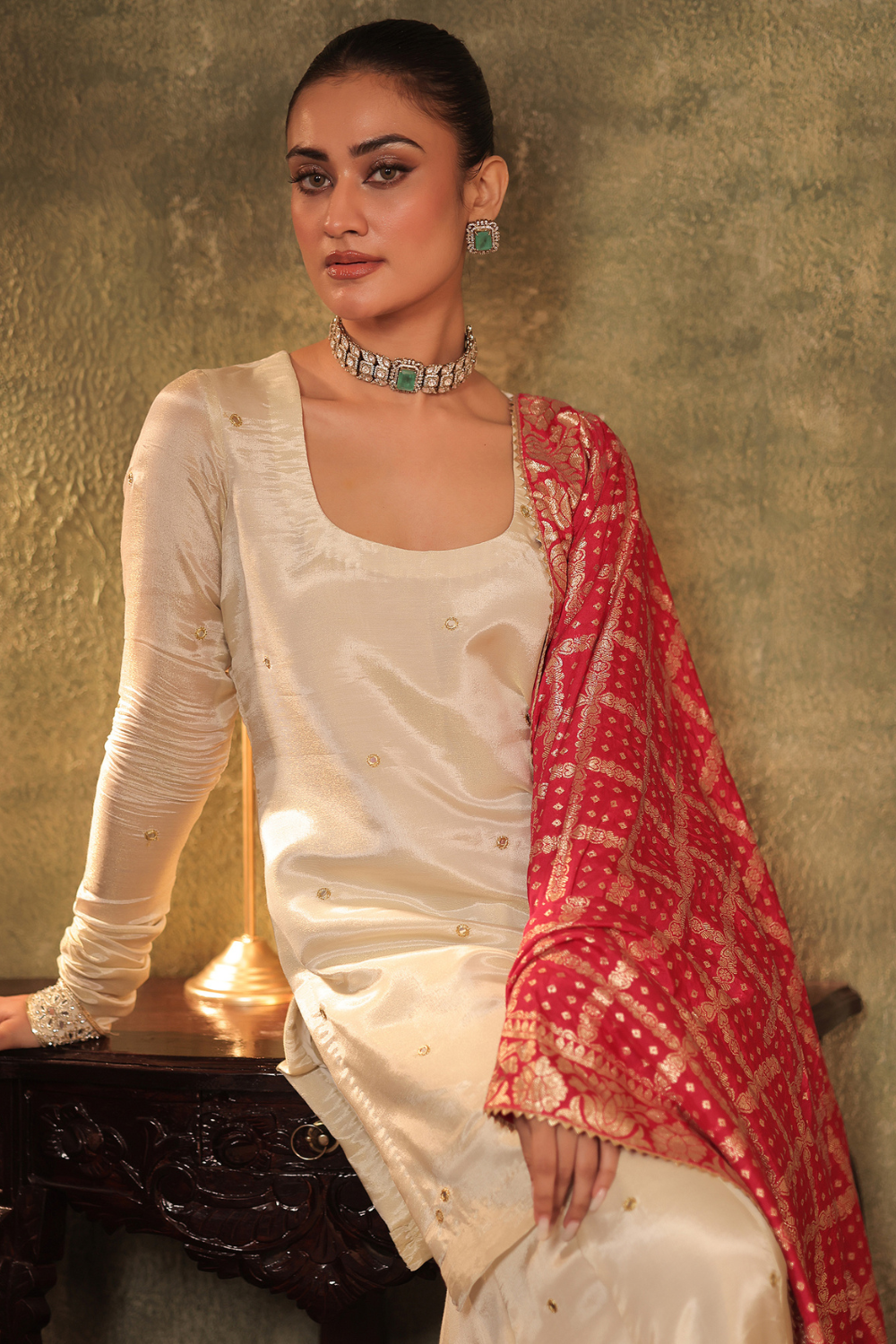 Tissue Kurta Sharara Set