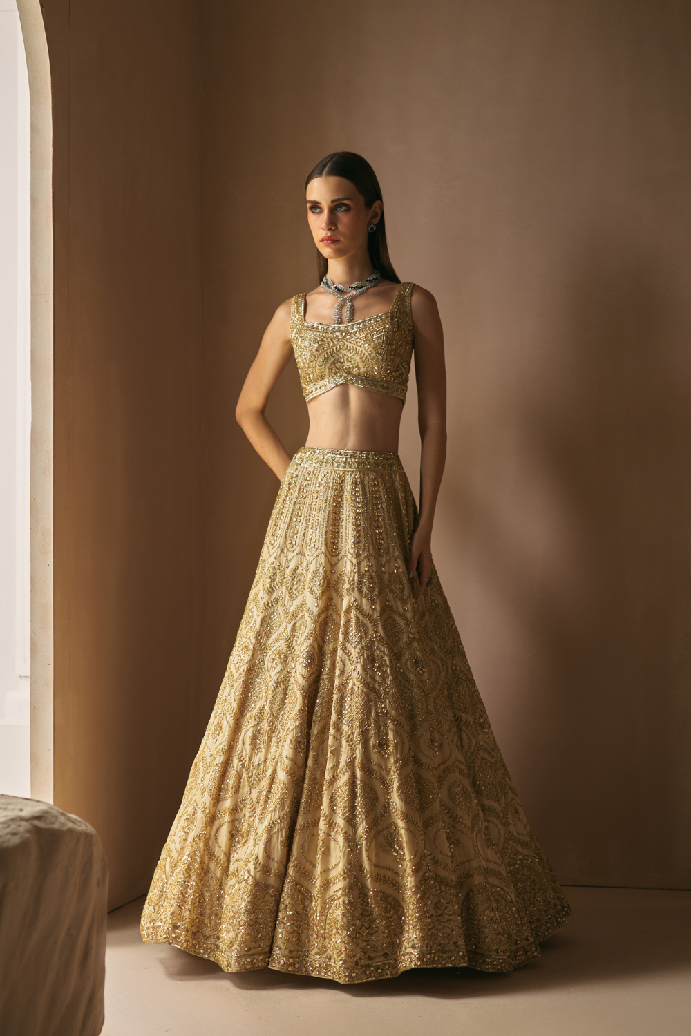 Champage Mirage Lehenga Set
