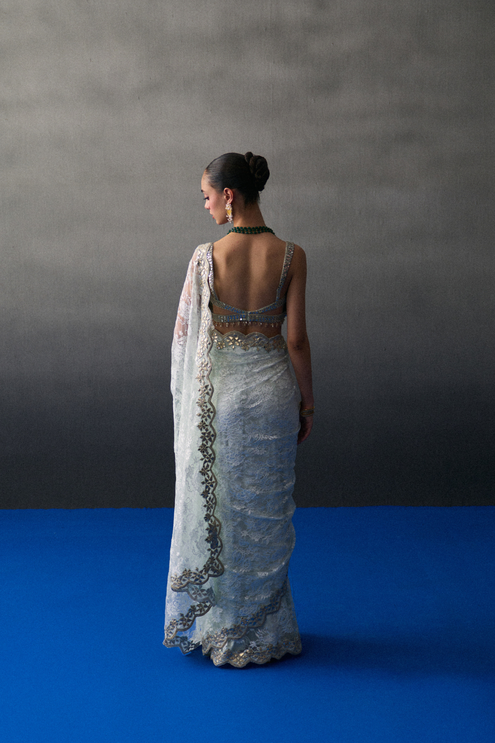 Mint Green Festive Saree