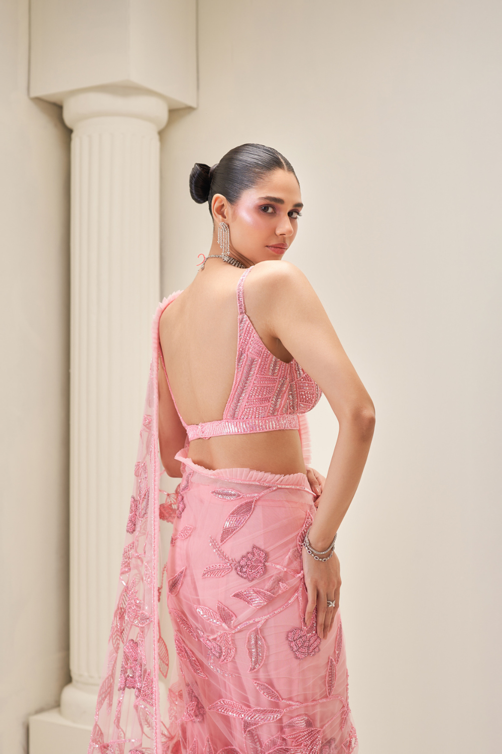 Rose Whisper Saree Set