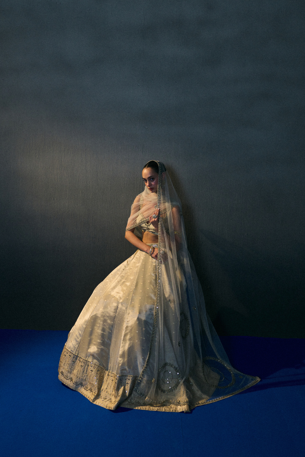 Gold Benarasi Festive Lehenga Set