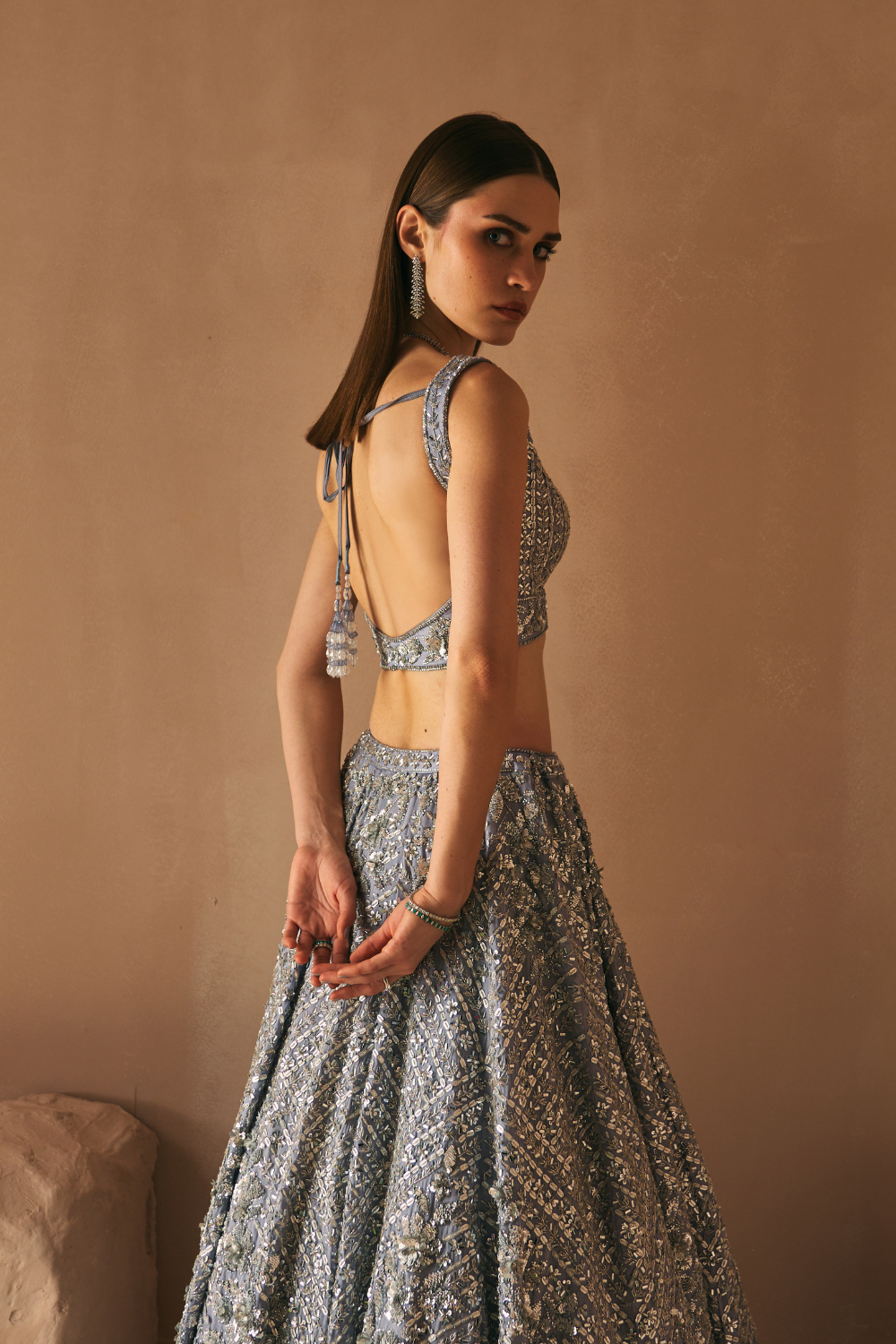 Twilight Smoke Lehenga Set